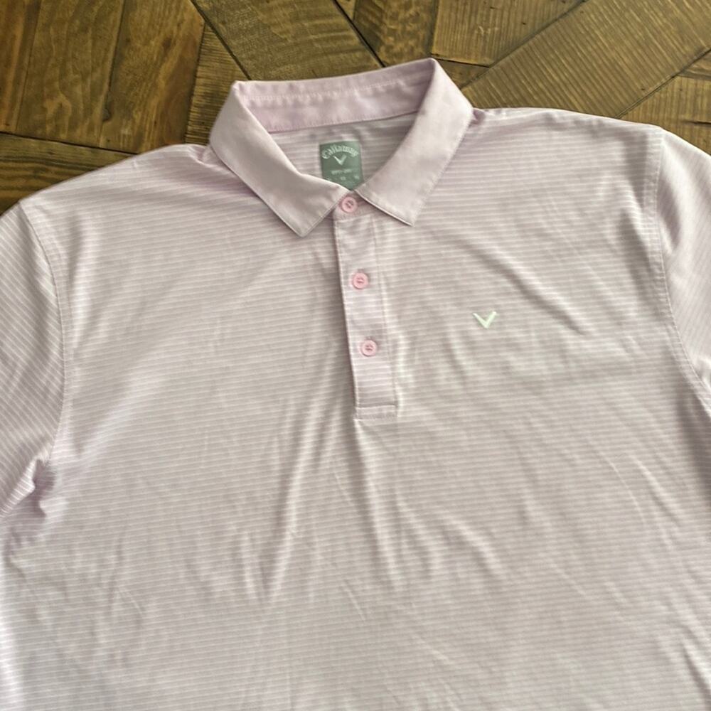 Callaway Opti-Dri pink shirt sleeve golf shirt.  Size XL